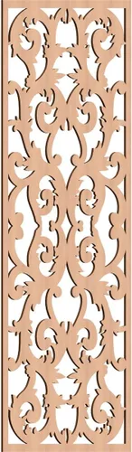 Miniatura 78 de Meadville Paneles decorativos de pared de madera con calado, 9 3/8 pulgadas de ancho x 24 3/8 pulgadas de alto x 1/4 de alto, aliso