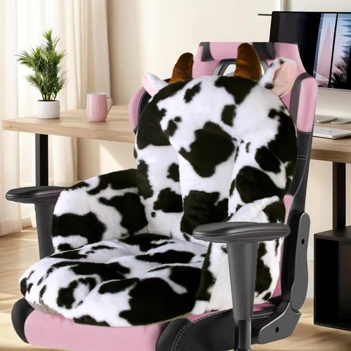 Miniatura 7 de DOBUONO Cómodo cojín para silla de oficina: 17.5 pulgadas de largo x 17.5 pulgadas de ancho x 18 pulgadas de alto, lindo cojín Kawaii para silla