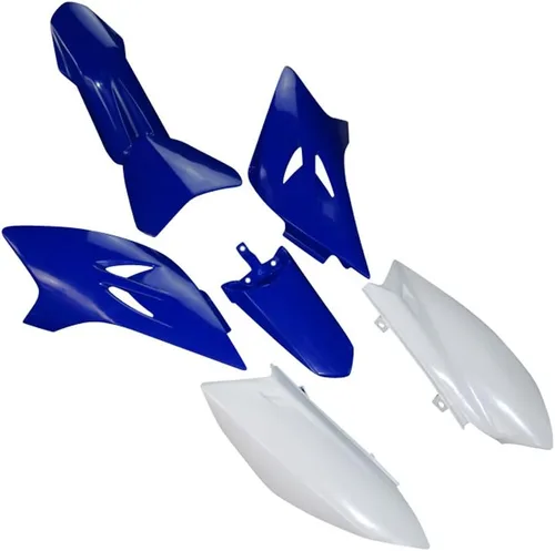 Miniatura 2 de Piezas de carenado de plástico azul y blanco de repuesto del mercado de accesorios kits de guardabarros reemplazo para Pit Dirt Bike TTR50 TTR50E