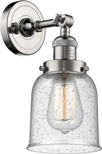 Miniatura 26 de Innovations 203-BB-G54 1 Aplique de luz, pantalla de campana pequeña, latón cepillado