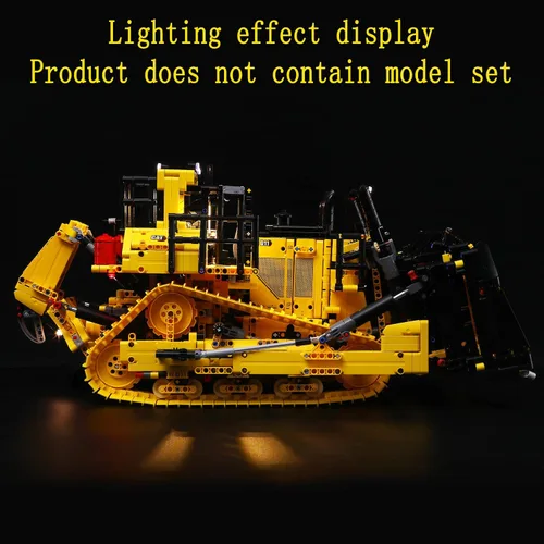 Miniatura 5 de GEAMENT Kit de luces LED compatible con Lego Cat D11 niveladora controlada por aplicación – para el juego de modelos Technic 42131