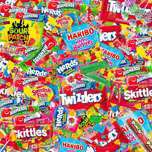 Miniatura 2 de Paquete variado de caramelos a granel, caramelos de 2 libras, caramelos envueltos individualmente CandyBulk, caramelos, rellenos de piñata, rellenos
