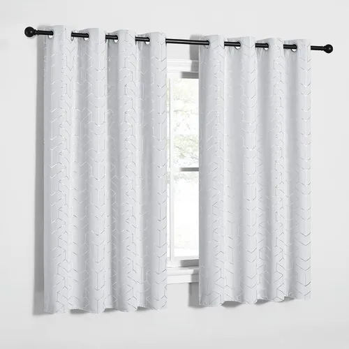 Miniatura 79 de NICETOWN Paneles de Cortinas Opacas para Dormitorio - Tratamiento de Ventanas con Aislamiento Térmico, Ojales Sólidos, Cortinas Opacas con Diseño