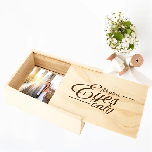 Miniatura 8 de Koyal Wholesale Caja de recuerdo grabada para álbum de fotos de boudoir solo para tus ojos, regalo de despedida de soltera para novia futura boda