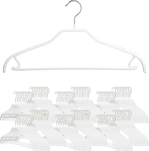 Miniatura 20 de MAWA by Reston Lloyd Silhouette Series - Percha antideslizante para ahorrar espacio con barra y gancho para pantalones y faldas, estilo 41/FRS, Negro