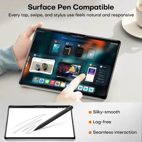 Miniatura 6 de OMOTON 2 Pack Privacy Screen Protector for Microsoft Surface Pro 11 Pro 10 (2024)/Pro 9 (2022)/Pro 8 (2021)/Pro X-13 Inch, Anti-Spy Tempered Glass