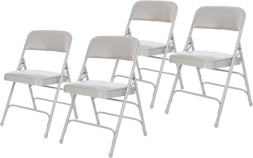 Miniatura 15 de OEF Furnishings OEF1300 Series - Sillas plegables acolchadas de vinilo de alta calidad con soporte de triple soporte, capacidad de 500 libras, Negro