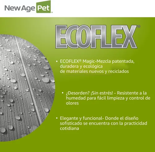 Miniatura 7 de New Age Pet ECOFLEX Albany - Casa para gatos al aire libre, resistente a la intemperie, solapas de doble puerta, 21 pulgadas de ancho x 20 pulgadas