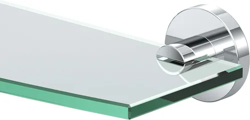 Miniatura 4 de Gatco 4666 Reveal - Estante de vidrio templado curvado montado en la pared de 20.13 pulgadas de ancho x 5.40 pulgadas de profundidad Estante