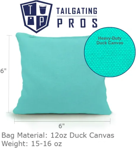 Miniatura 6 de Tailgating Pros - Juego de tableros para juego de cornhole con bolsas de maíz y estuche de transporte - Lanzamiento de agujero de maíz de 4 x 2 pies