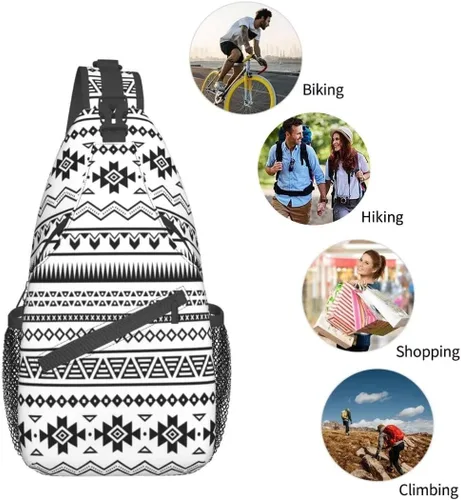 Miniatura 6 de SURERUIM Bolso bandolera impreso personalizado para mujeres y hombres, mochila cruzada para el hombro, bolsas de pecho, gimnasio, viajes