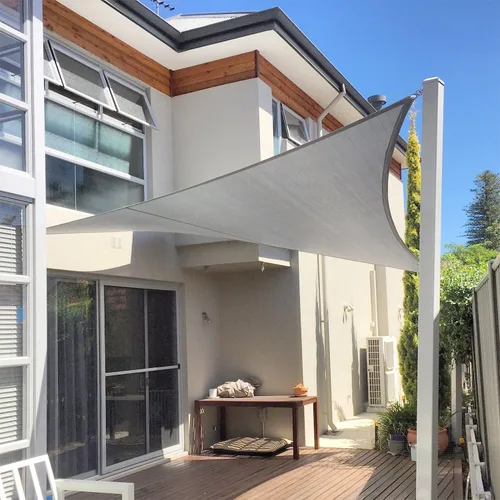 Miniatura 8 de E&K Sunrise - Toldo parasol rectangular de 10 x 12 pies, bloquea los rayos UV, para pérgola, patio, jardín al aire libre (gris)