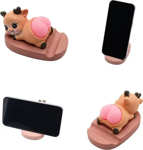 Miniatura 17 de Lindo animal dinosaurio teléfono celular titular, pequeño escritorio teléfono soporte soporte para iPhone Android Samsung Galaxy Note Aaurio