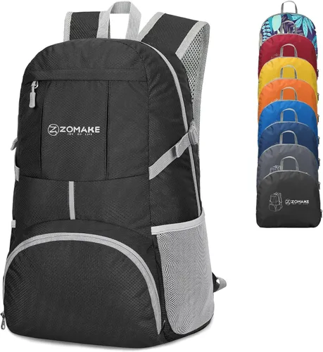 Mochila de viaje Zomake ligera para senderismo, resistente al agua, mochila plegable para mujeres y hombres