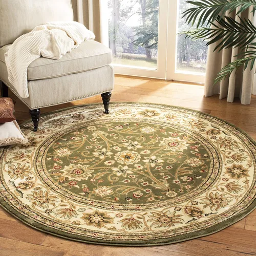 Miniatura 69 de SAFAVIEH Lyndhurst Collection - Alfombra de área de 9 x 12 pies, color marfil y rojo, diseño oriental tradicional, no desprende pelusa y de fácil