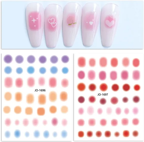 Miniatura 4 de Adhesivo holográfico 3D de estilo simple, diseño de estrellas y líneas de corazón de amor, para mujeres y niñas, decoración de dijes de manicura