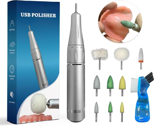 Pulidora USB, mini pulidora eléctrica portátil de 35000 RPM para corrección de bordes, alisado después de reparar, limpieza creando una superficie