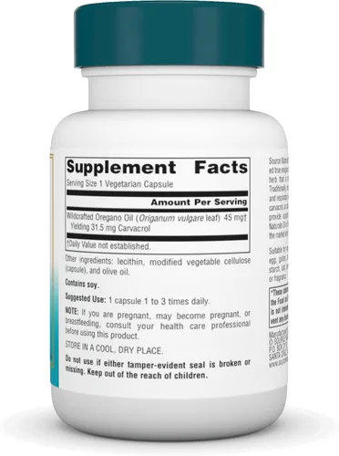 Miniatura 2 de Source Naturals Aceite Wellness de Orégano - Estandarizado al 70% de Carvacrol - 30 Cápsulas Vegetarianas