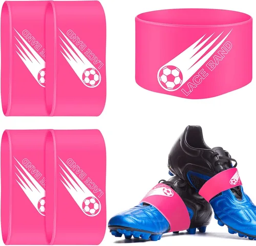 Miniatura 10 de Patelai 4 piezas de cubierta de cordón para tacos de fútbol, banda de zapato de fútbol, cubierta de zapato de fútbol, bandas de taco de fútbol