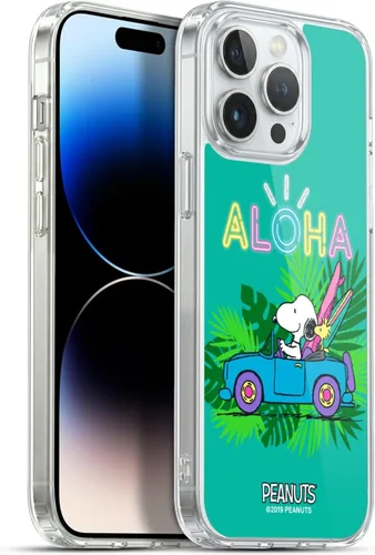 Miniatura 186 de Head Case Designs Peanuts Tropical Surf Snoopy Aloha Disco Gel Funda con licencia oficial [protección de grado militar] compatible con Apple iPhone