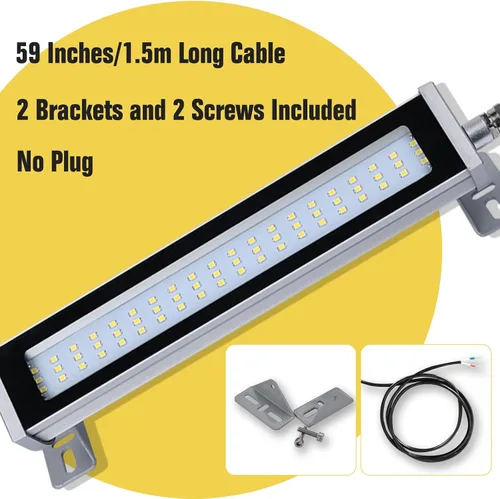 Miniatura 2 de Máquina industrial tubo luz LED 12W CNC máquina trabajo iluminación IP67 a prueba de polvo impermeable a prueba de explosiones Uplight AC 110V-220V