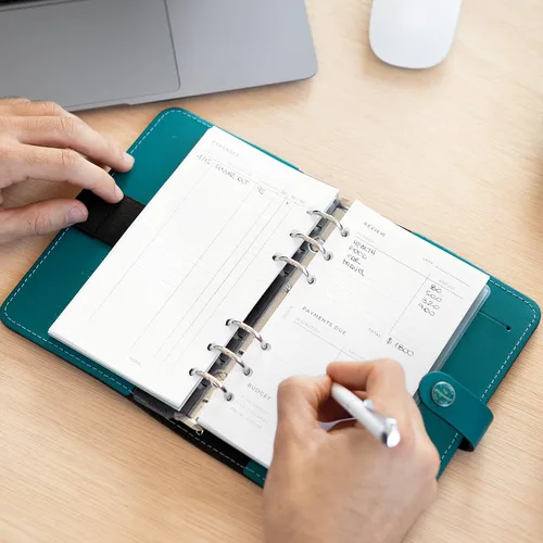 Miniatura 6 de Filofax Recambio Lifestyle, Tamaño Personal, Recambio de Organizador, Papel Blanco, Rastreador de Gastos, 56 Hojas (B132850)