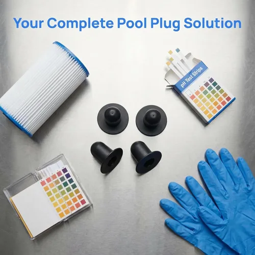 Miniatura 3 de Tapón para bomba de piscina compatible con mangueras de 1.25 pulgadas de diámetro para piscinas Bestway e Intex, tapón de pared de natación