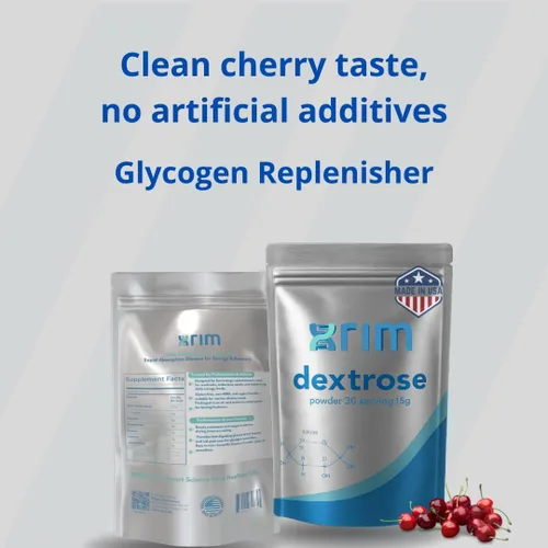 Miniatura 7 de XRIM Labs Dextrosa en polvo, sabor a cereza natural, energía rápida, apoyo de recuperación y energía, bolsa a granel de 15.87 oz