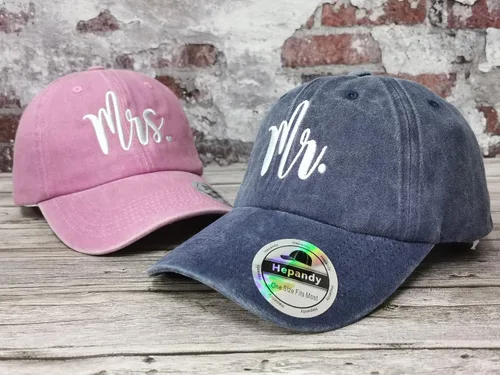 Miniatura 3 de Hepandy Sombreros de béisbol Mr and Mrs para hombre y mujer