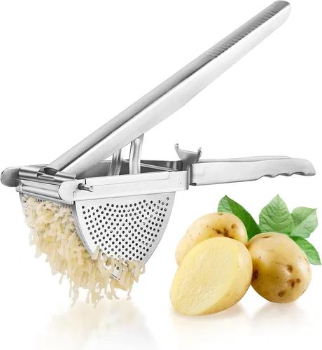 Miniatura 7 de Choxila triturador de patatas, [buen agarre] Ricer de patatas de acero inoxidable profesional Masher herramienta de cocina prensa de frutas