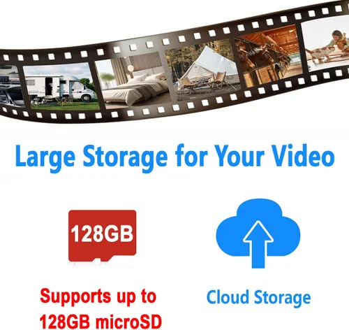 Miniatura 9 de Mini cámara de seguridad para interiores 2K con cuello de ganso flexible y montaje magnético, punto de acceso integrado, batería o enchufe, visión