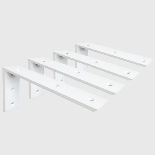 Miniatura 17 de WINKER Soporte de Ménsula para Encimera 1 Paquete Resistente de 3/8" de Grosor Ménsula Oculta en L para Estante 10" x 6" x 2.5" Ménsulas de Metal