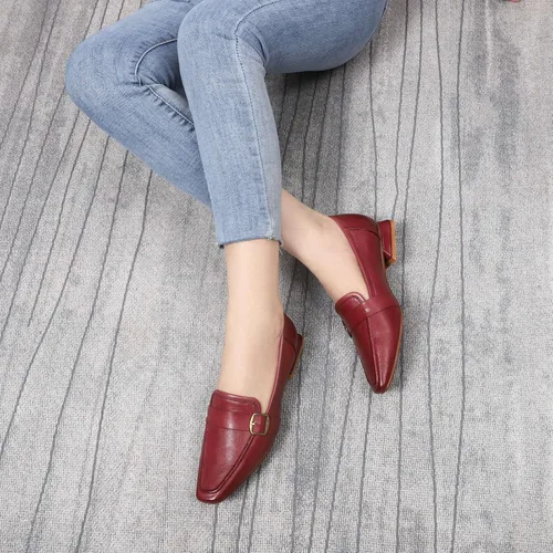 Miniatura 5 de Mona Flying - Mocasines de cuero planos informales para mujer