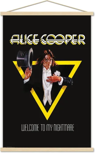 Miniatura 14 de Trends International Alice Cooper - Póster de pared de bienvenida, 14.725 x 22.375 pulgadas, versión enmarcada de madera de granero
