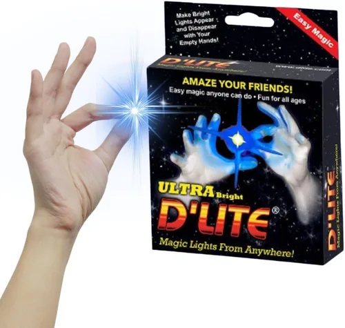 Miniatura 8 de D'lite Juego de trucos de iluminación de pulgar mágico, 2 dedos mágicos originales increíbles y ultra brillantes, trucos de magia de primer plano