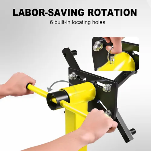 Miniatura 3 de YELLOW JACKET Soporte de motor, soporte de motor giratorio con bandeja de herramientas, brazos ajustables de 360 grados, ruedas giratorias