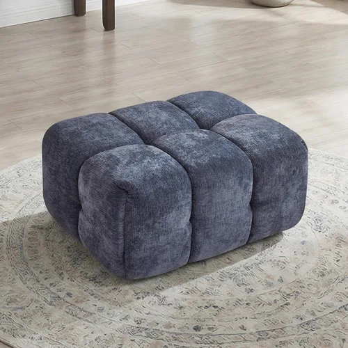 Miniatura 8 de Sofá biplaza modular sin huesos de 78.7 pulgadas, sofá de nube copetudo con asiento profundo, sofá de felpilla para sala de estar, sofá comprimido