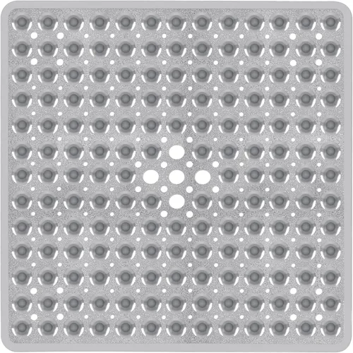 Miniatura 42 de Tapete de ducha negro antideslizante de 17 x 30 pulgadas, tamaño estándar, tapete de baño de burbujas suaves para ducha interior, tapete de baño
