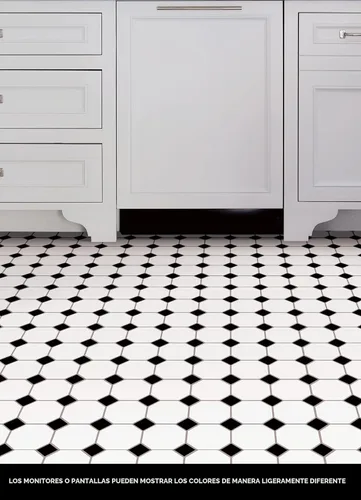 Miniatura 2 de FloorPops Hudson - Azulejos de suelo para despegar y pegar, color negro