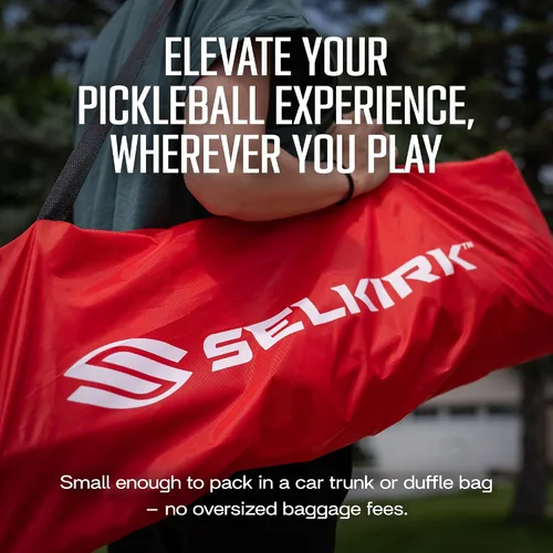 Miniatura 8 de Selkirk Sport Red de pickleball de ajuste rápido Tamaño reglamentario USAPA Configuración rápida de 5 minutos Portátil y ligera Resistente
