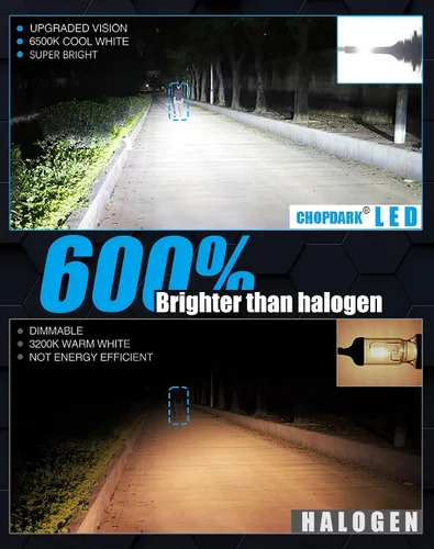 Miniatura 3 de Bombillas LED H1LL H1LL Super Bright 110W 6500K Blanco frío ventilador integrado y 2 tubos de cobre térmicamente conductores para vehículos UTV