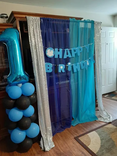 Miniatura 2 de Globo del número 3, globos de papel de aluminio con helio, decoraciones de fiesta infantil de 3º cumpleaños para niños, color azul, 40 pulgadas
