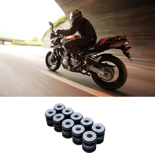 Miniatura 3 de Juego de arandelas de goma universales para motocicleta M6, 40 piezas, carenado, arandela amortiguadora, cojín de alivio de presión