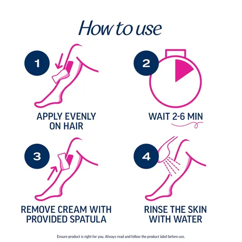 Miniatura 5 de VEET Crema profesional de 2 minutos para todo tipo de piel con manteca de karité, depilación completa efectiva de bikini y vello púbico, probada