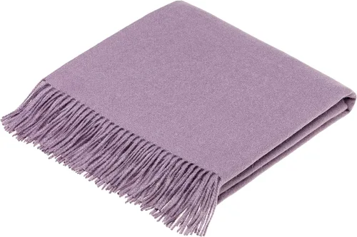 Moon Manta de lana de alpaca, malva, fabricada en Reino Unido