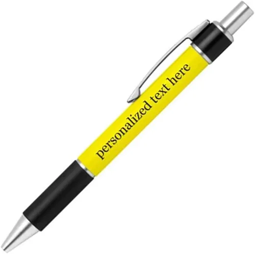 Miniatura 13 de Bolígrafo personalizado – Nombre o mensaje personalizado – Colores o impresiones – Regalo de papelería, suministros para la escuela de negocios