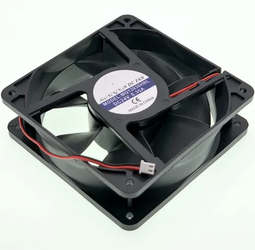 Miniatura 5 de para MQ12038HBL DC24V 0.35A 12CM Ventilador de enfriamiento DC Ventilador AXIAL Ventilador de enfriamiento silencioso 2-Pin 2-Wire