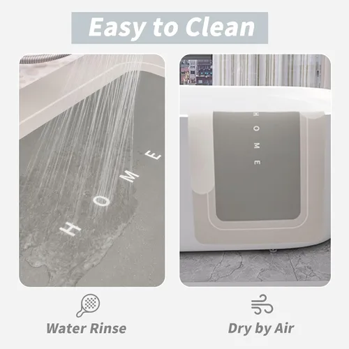 Miniatura 6 de Housego Tapete mágico de baño absorbente, alfombra de secado rápido, tapete mágico de baño antideslizante, alfombra de piso con respaldo de goma
