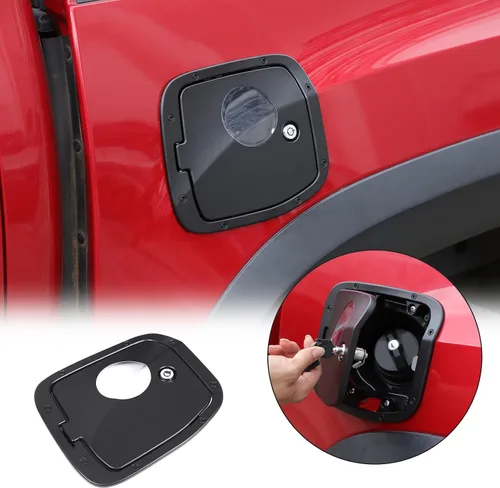 Miniatura 11 de HAPPYHORSE Tapa de Repuesto para Tanque de Combustible con Cerradura Antirrobo Compatible con Toyot@ Tacoma 2016-2022 Tapa Decorativa de Llenado