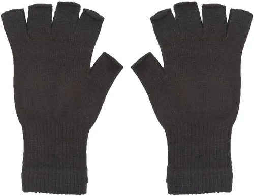 Miniatura 3 de Gravity Threads Guantes de invierno unisex para hombre y mujer, de punto elástico, sin dedos